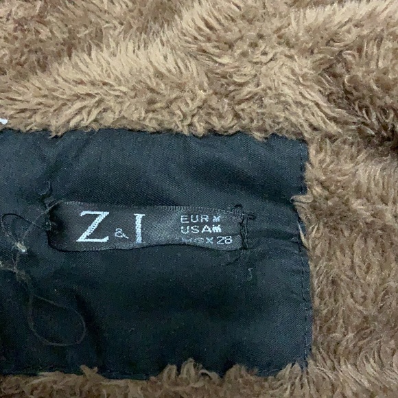 Army style winter coat black fake fur - Picture 3 of 7